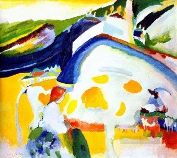 Puramente abstracto Painting - La vaca Resumen